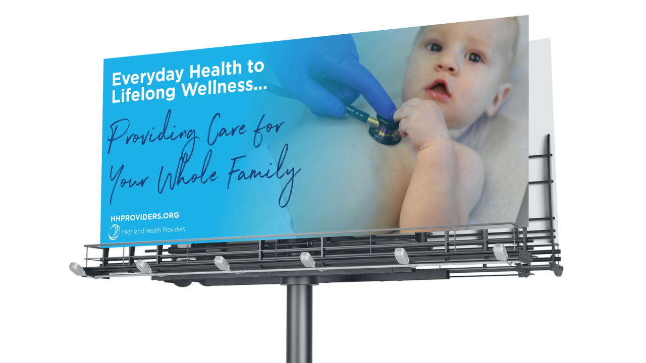 Highland Health Providers: Billboard site preview