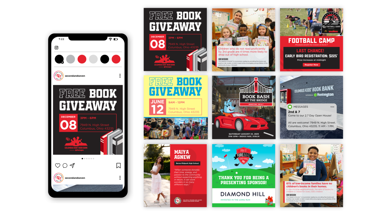 2nd & 7: Social Graphics site preview