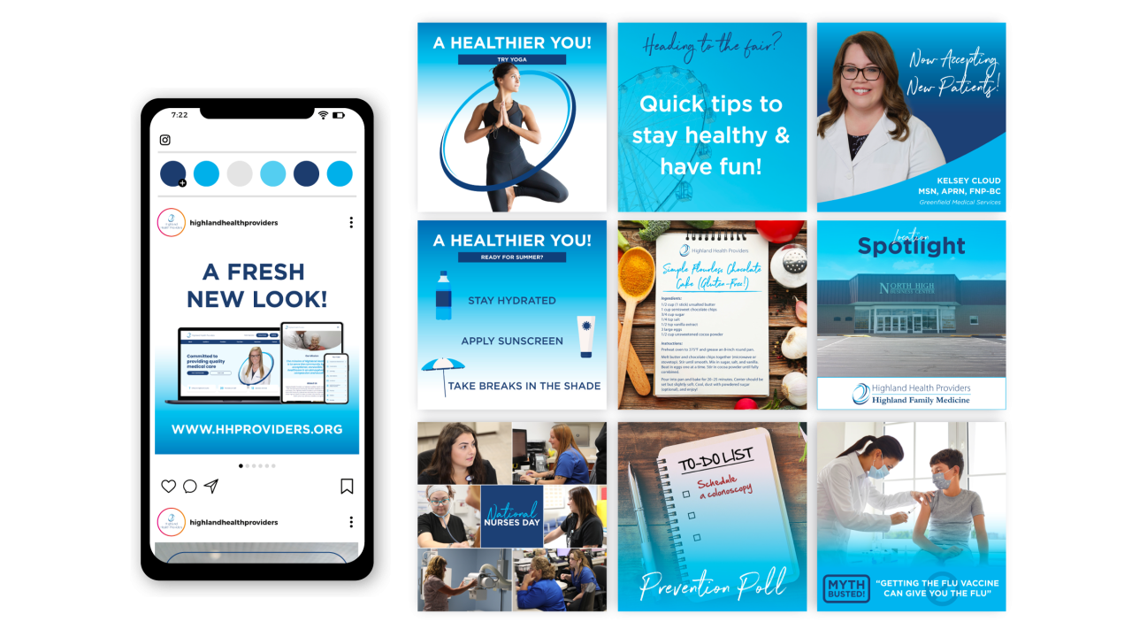 Highland Hospital Providers: Social Graphics site preview