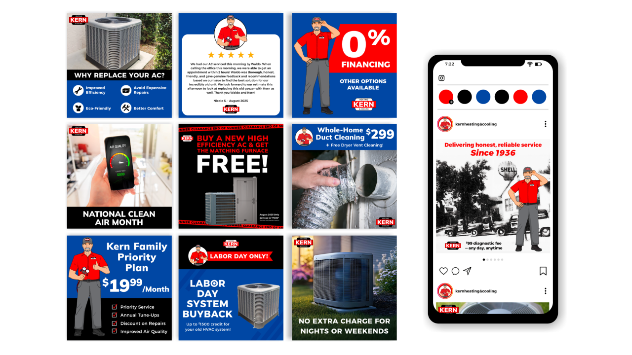 Kern: Social Graphics site preview