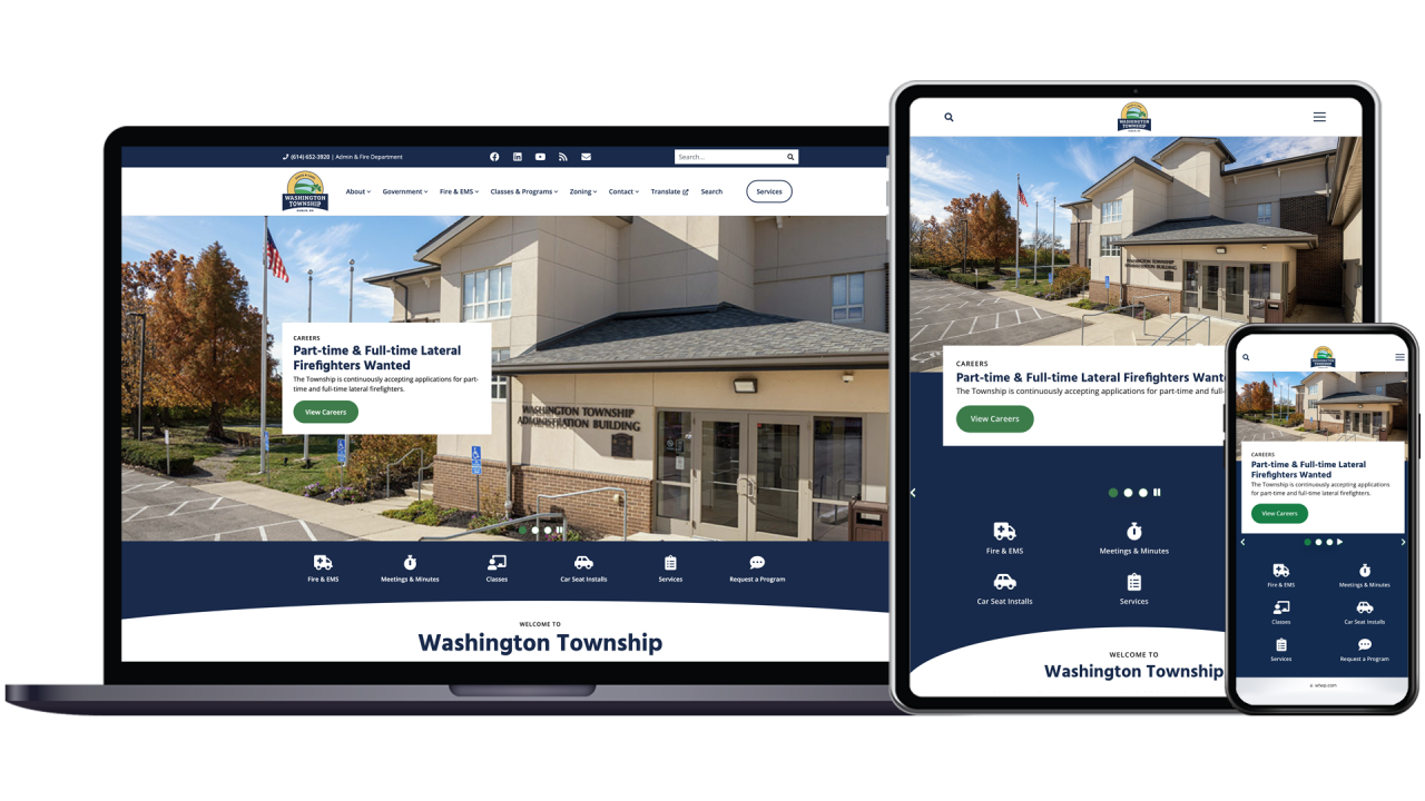 Washington Township site preview