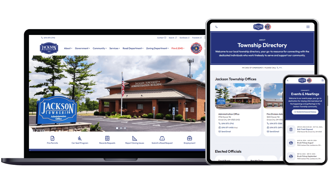 Jackson Township site preview