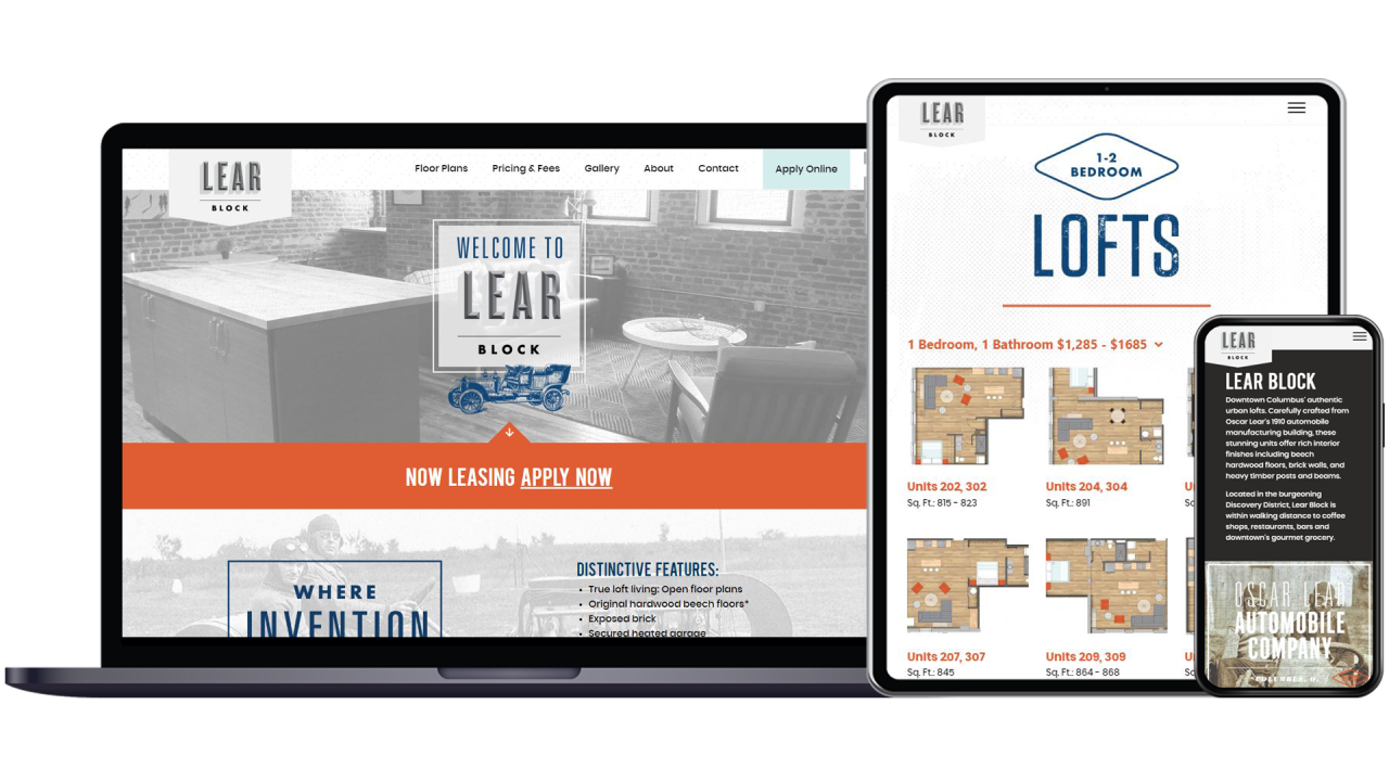 Lear Block site preview
